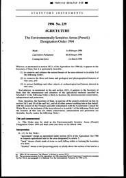 Environmentally Sensitive Areas (Preseli) Designation Order 1994