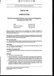 Environmentally Sensitive Areas (Exmoor) Designation (Amendment) Order 1994