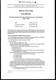 Electricity (Non-Fossil Fuel Sources) (Scotland) Order 1994 (S.190)