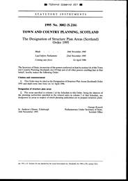 Designation of Structure Plan Areas (Scotland) Order 1995 (S.216)
