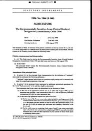 Environmentally Sensitive Areas (Central Borders) Designation (Amendment) Order 1996. (S.160)