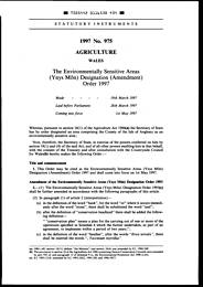 Environmentally Sensitive Areas (Ynys Mon) Designation (Amendment) Order 1997