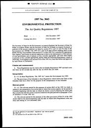 Air Quality Regulations 1997