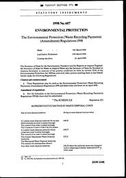 Environmental Protection (Waste Recycling Payments) (Amendment) Regulations 1998