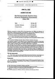 Environmentally Sensitive Areas (Exmoor) Designation (Amendment) Order 1998