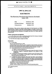 Electricity (Non-Fossil Fuel Sources) (Scotland) Order 1999. (S.24)