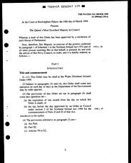 Water (Northern Ireland) Order 1999. (N.I.6)
