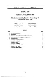 Environmentally Sensitive Areas (Stage II) Designation Order 2000