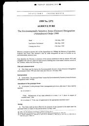 Environmentally Sensitive Areas (Exmoor) Designation (Amendment) Order 1999