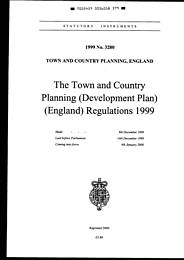 Town and Country Planning (Development Plan) (England) Regulations 1999