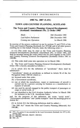 Town and Country Planning (General Development) (Scotland) Amendment (No 2) Order 1985 (S.151)