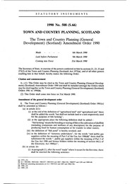 Town and Country Planning (General Development) (Scotland) Amendment Order 1990 (S.66)