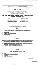 Town and Country Planning (Local Plans for Greater London) Regulations 1983