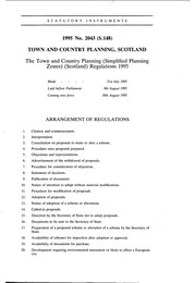 Town and Country Planning (Simplified Planning Zones) (Scotland) Regulations 1995 (S.148)