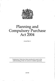Planning and Compulsory Purchase Act 2004