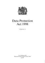 Data Protection Act 1998