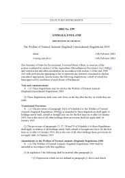 Welfare of Farmed Animals (England) (Amendment) Regulations 2003