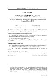 Town and Country Planning (Use Classes) (Amendment) (England) Order 2006