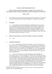 Explanatory Memorandum to the Planning (Listed Buildings, Conservation ...