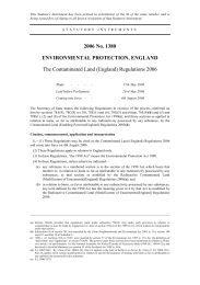 Contaminated Land (England) Regulations 2006 (Includes correction slip)