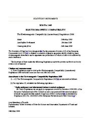 Electromagnetic Compatibility (Amendment) Regulations 2006