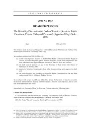 Disability Discrimination Code of Practice (Services, Public Functions, Private Clubs and Premises) (Appointed Day) Order 2006