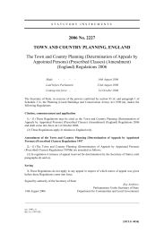 Town and Country Planning (Determination of Appeals by Appointed Persons) (Prescribed Classes) (Amendment) (England) Regulations 2006