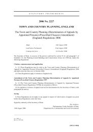 Town and Country Planning (Determination of Appeals by Appointed Persons) (Prescribed Classes) (Amendment) (England) Regulations 2006
