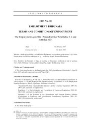 Employment Act 2002 (Amendment of Schedules 3, 4, and 5) Order 2007
