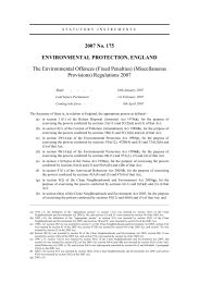 Environmental Offences (Fixed Penalties) (Miscellaneous Provisions) Regulations 2007