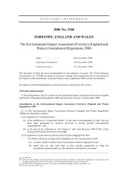 Environmental Impact Assessment (Forestry) (England and Wales) (Amendment) Regulations 2006