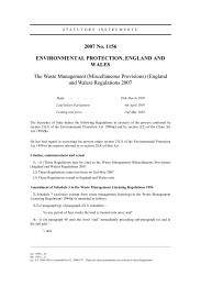 Waste Management (Miscellaneous Provisions) (England and Wales) Regulations 2007