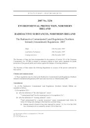 Radioactive Contaminated Land Regulations (Northern Ireland) (Amendment) Regulations 2007