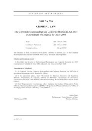 Corporate Manslaughter and Corporate Homicide Act 2007 (Amendment of Schedule 1) Order 2008