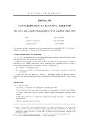 Town and Country Planning (Mayor of London) Order 2008