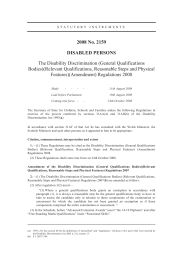 Disability Discrimination (General Qualifications Bodies) (Relevant Qualifications, Reasonable Steps and Physical Features) (Amendment) Regulations 2008