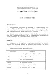 Explanatory Notes to the Employment act 2008. Ch 24