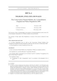 Conservation (Natural Habitats, etc.) (Amendment) (England and Wales) Regulations 2009