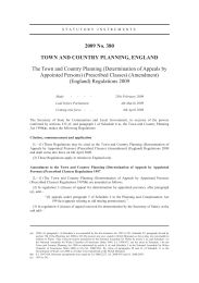 Town and Country Planning (Determination of Appeals by Appointed Persons) (Prescribed Classes) (Amendment) (England) Regulations 2009