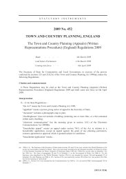 Town and Country Planning (Appeals) (Written Representations Procedure) (England) Regulations 2009