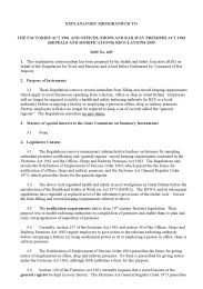 Explanatory Memorandum to the Factories Act 1961 and Offices, Shops and Railway Premises Act 1963 (Repeals and Modifications) Regulations 2009. SI 2009/605
