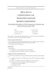 Building (Scotland) Act 2003 (Exemptions for Defence and National Security) Order 2009 (S.6)