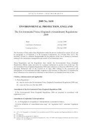 Environmental Noise (England) (Amendment) Regulations 2009