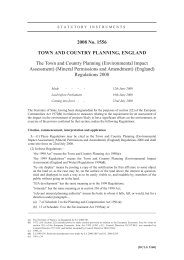 Town and Country Planning (Environmental Impact Assessment) (Mineral Permissions and Amendment) (England) Regulations 2008 (Includes correction slip September 2009)