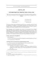Environmental Noise (England) (Amendment) Regulations 2010