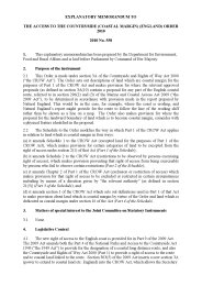 Explanatory Memorandum to the Access to the Countryside (Coastal Margin) (England) Order 2010. SI 2010/558
