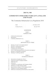 Community Infrastructure Levy Regulations 2010