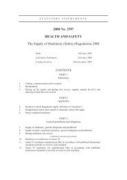 Supply of Machinery (Safety) Regulations 2008