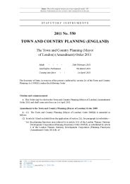Town and Country Planning (Mayor of London) (Amendment) Order 2011