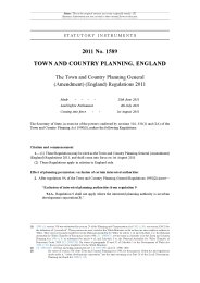 Town and Country Planning General (Amendment) (England) Regulations 2011